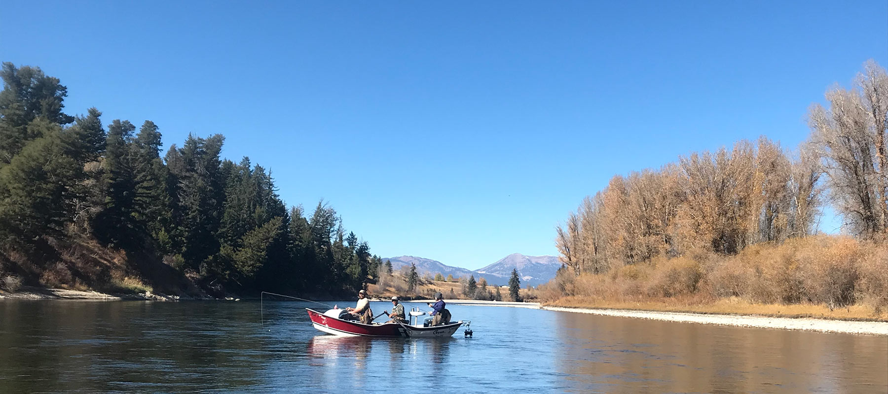 Fly fishing guide on the Snake River in Jackson Hole